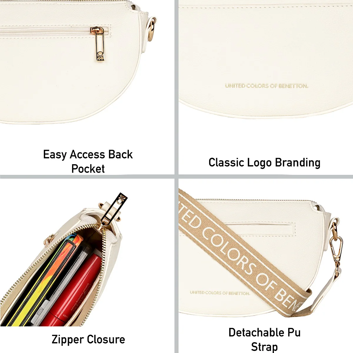 United Colors of Benetton Greda Women's Shoulder Bag - Image 5