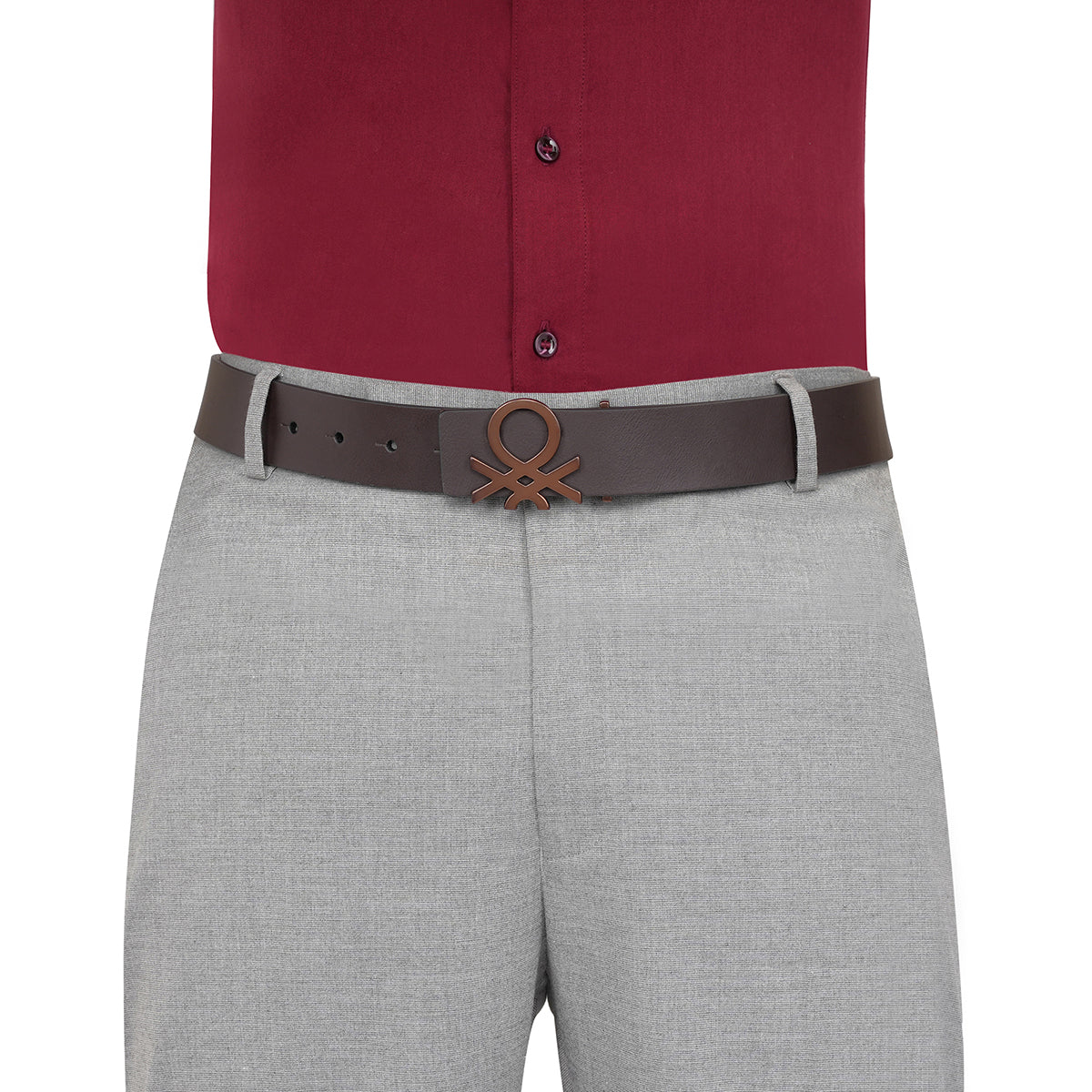 United Colors of Benetton Gypsee Men's Non Reversible Belt - Image 5