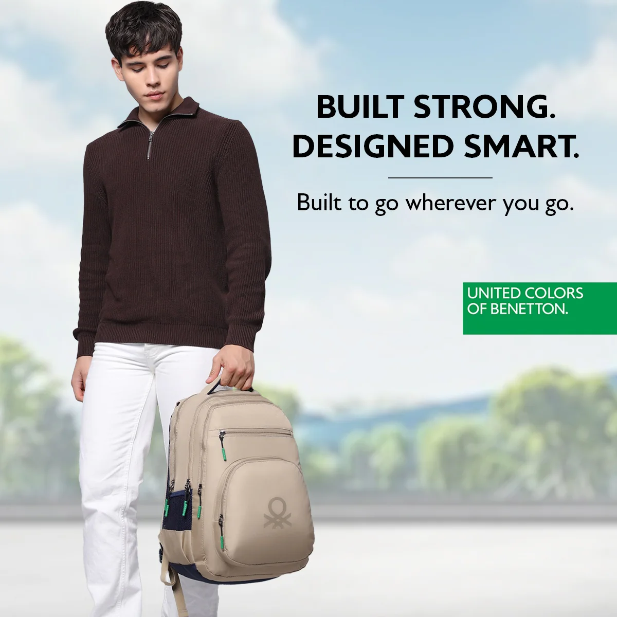 United Colors of Benetton Hype Laptop Backpack - Image 6