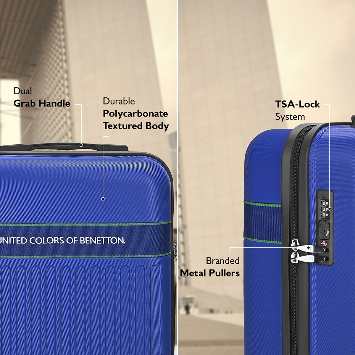 United Colors of Benetton Ionic Hard Luggage - Image 3
