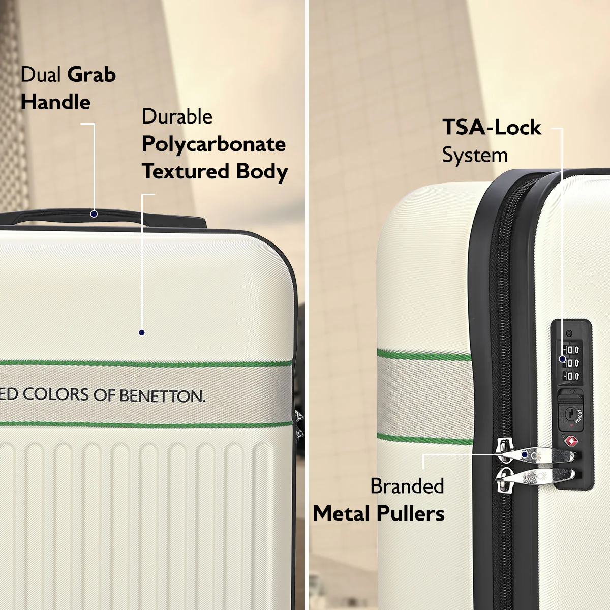 United Colors of Benetton Ionic Hard Luggage - Image 3