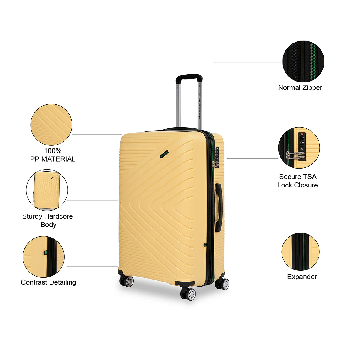 United Colors of Benetton Jasper Hard Luggage - Image 4