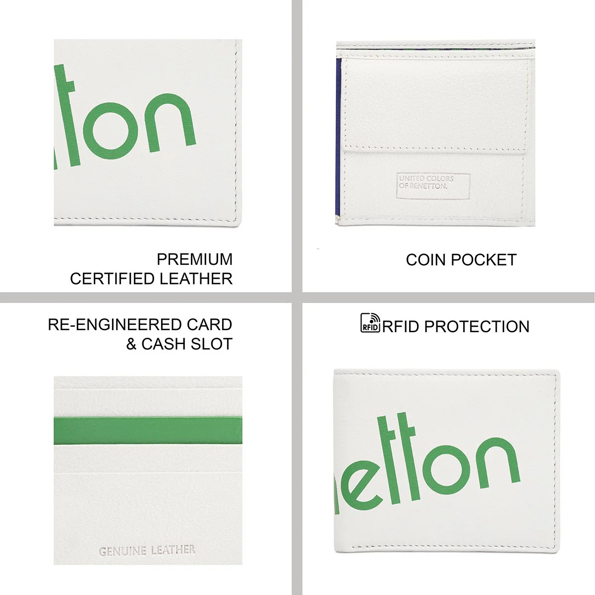 United Colors of Benetton Jemnice Men's Global Coin Wallet - Image 8