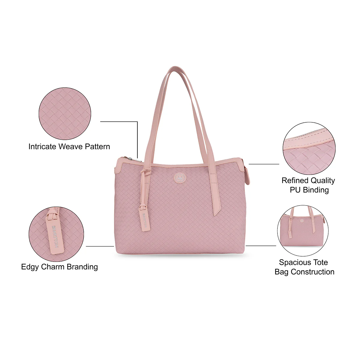 United Colors of Benetton Julia Women's Tote - Image 4