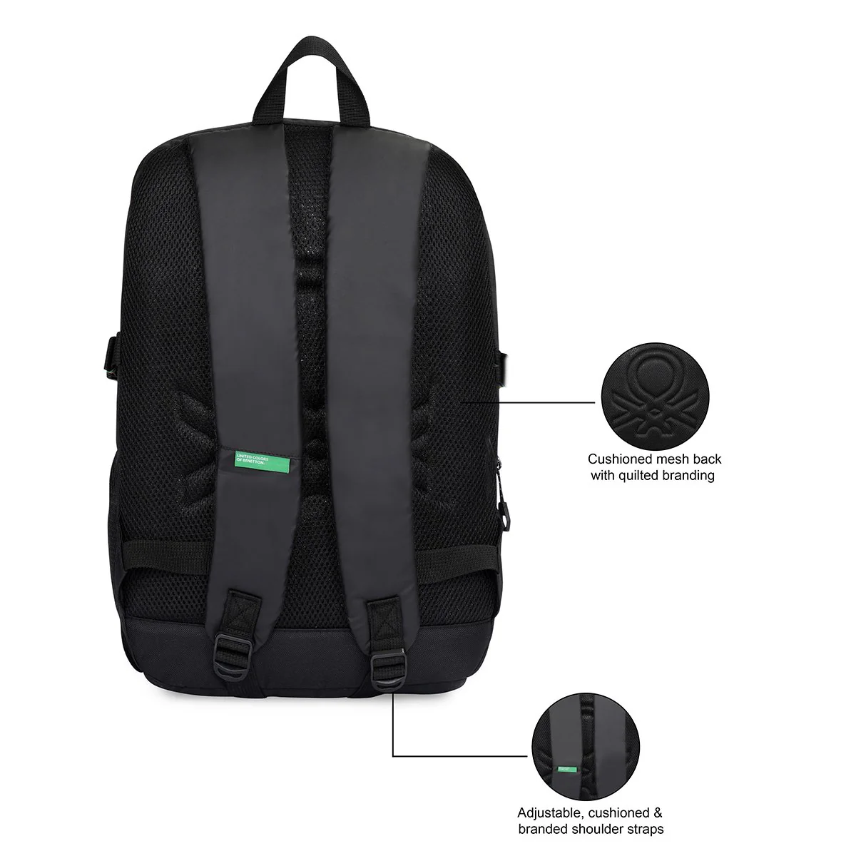 United Colors of Benetton Kaizen Laptop Backpack - Image 5