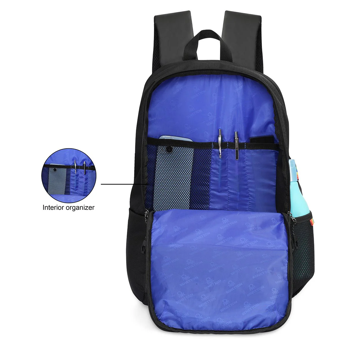 United Colors of Benetton Kaizen Laptop Backpack - Image 6
