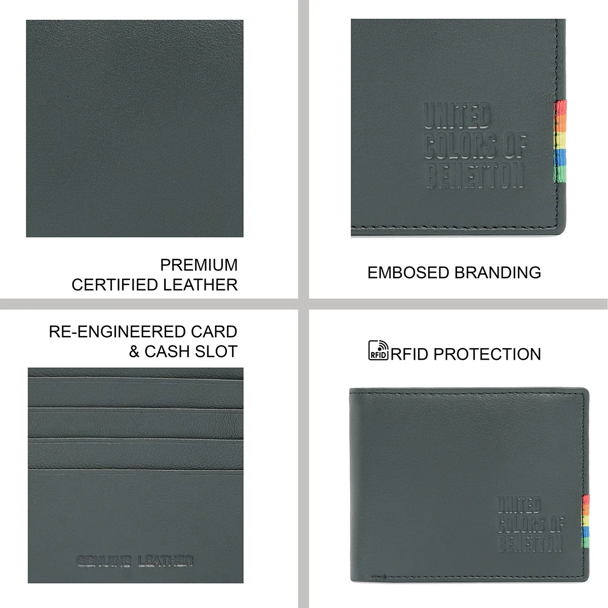 United Colors of Benetton Kinman Men's Global Coin Wallet - Image 8