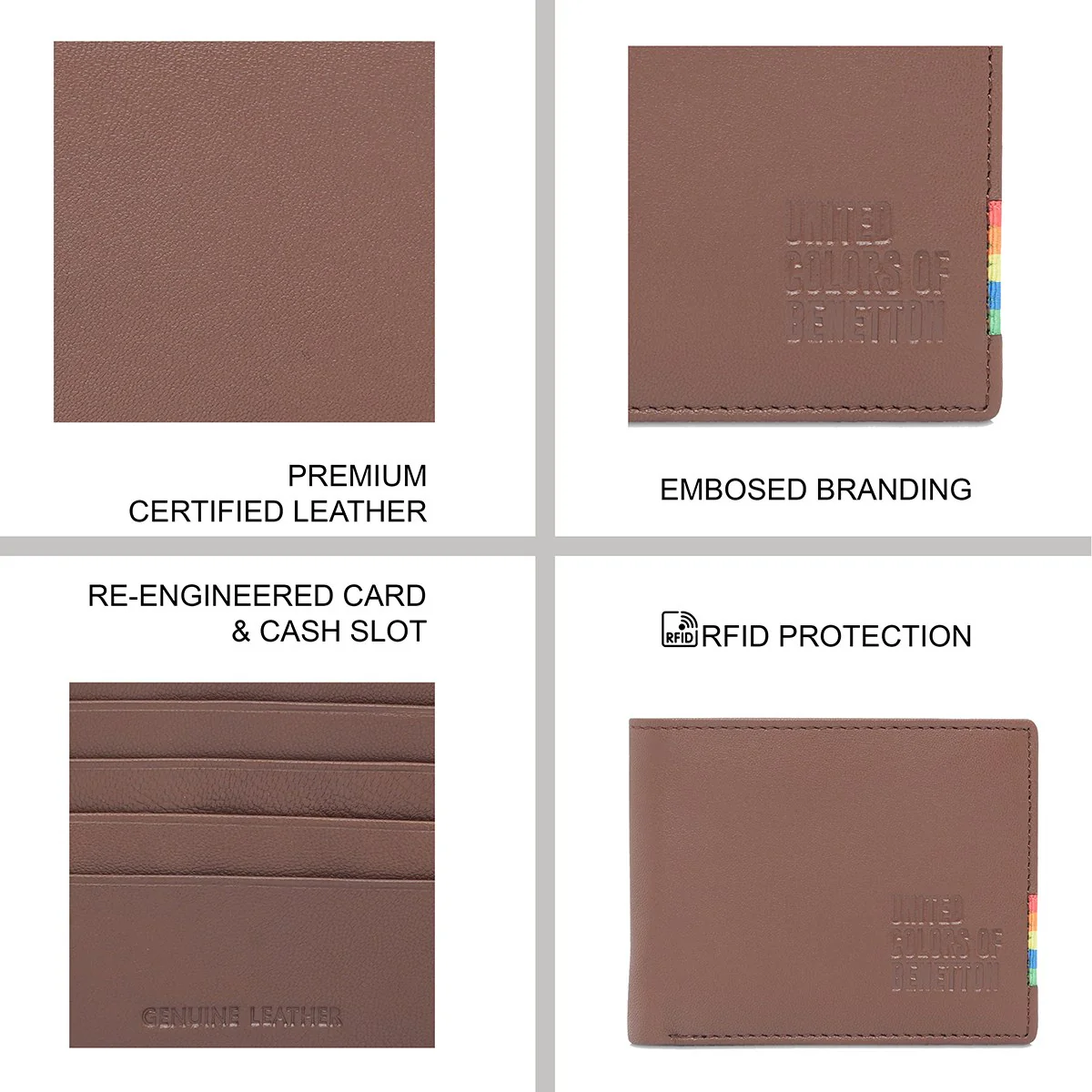 United Colors of Benetton Kinman Men's Slimfold Wallet - Image 8
