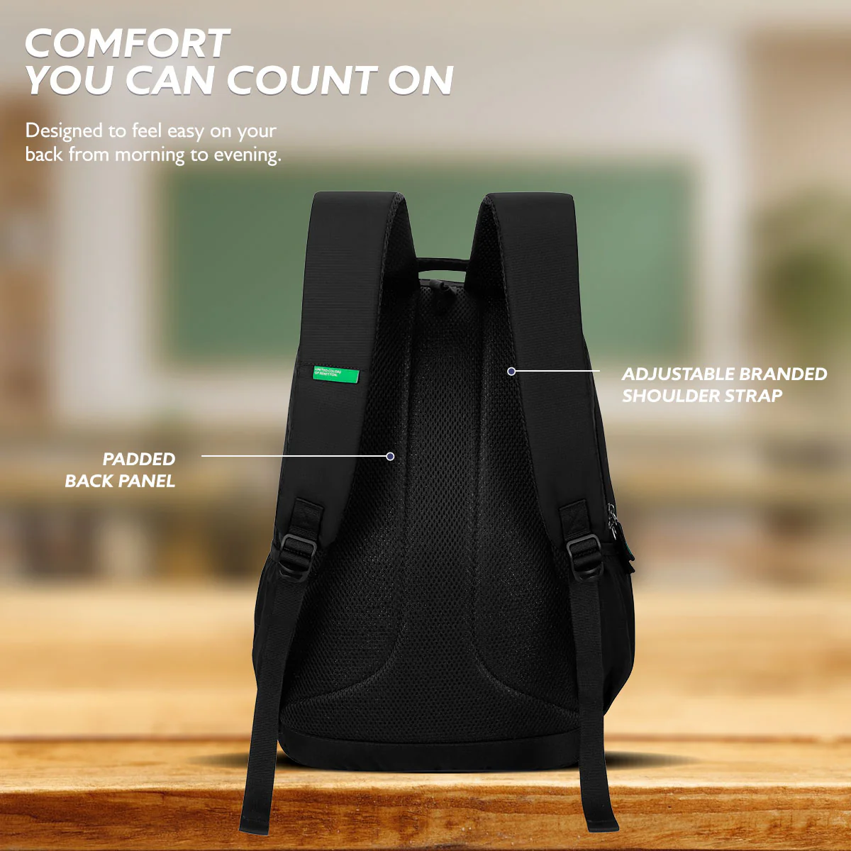 United Colors of Benetton Legend Non Laptop Backpack - Image 5