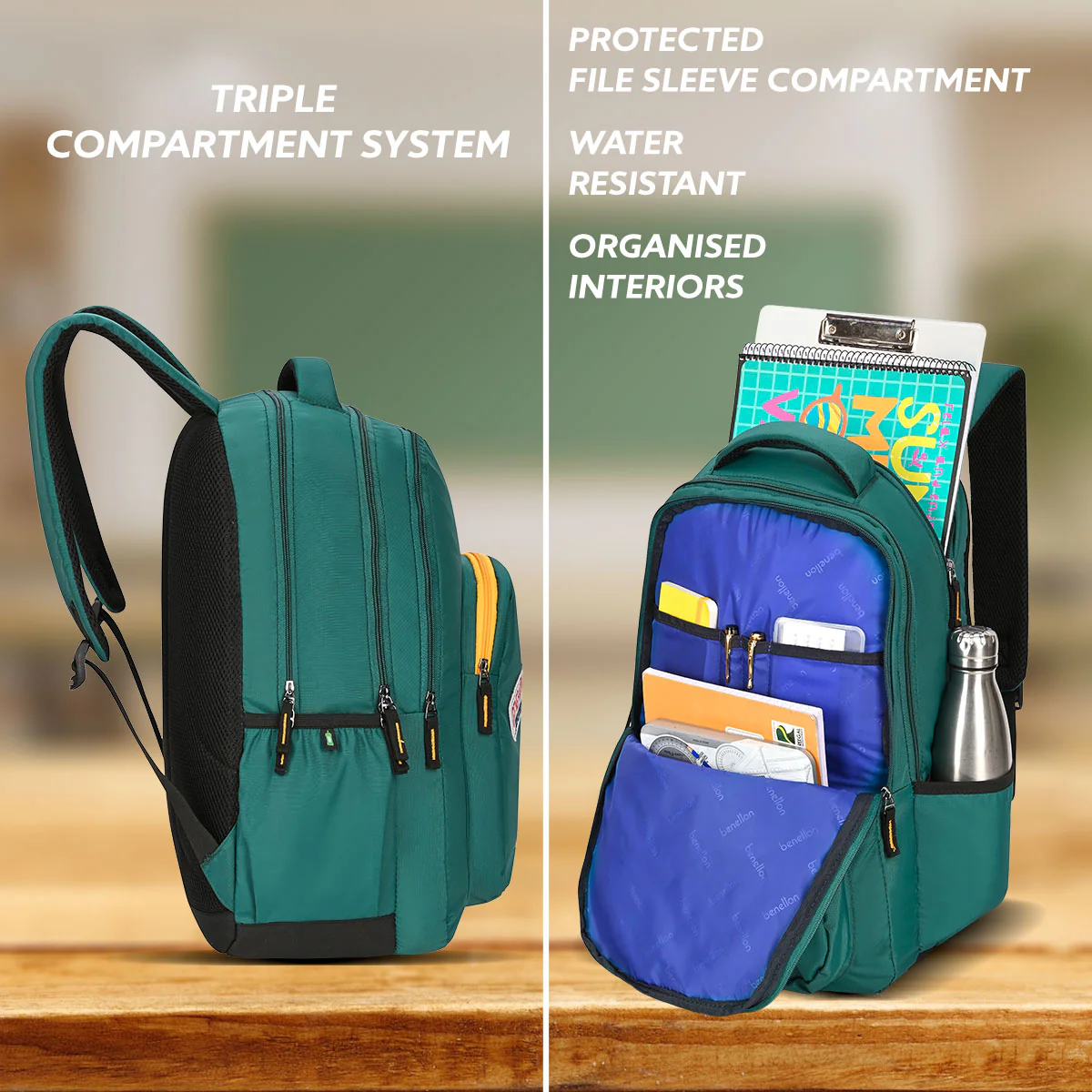 United Colors of Benetton Legend Non Laptop Backpack - Image 3
