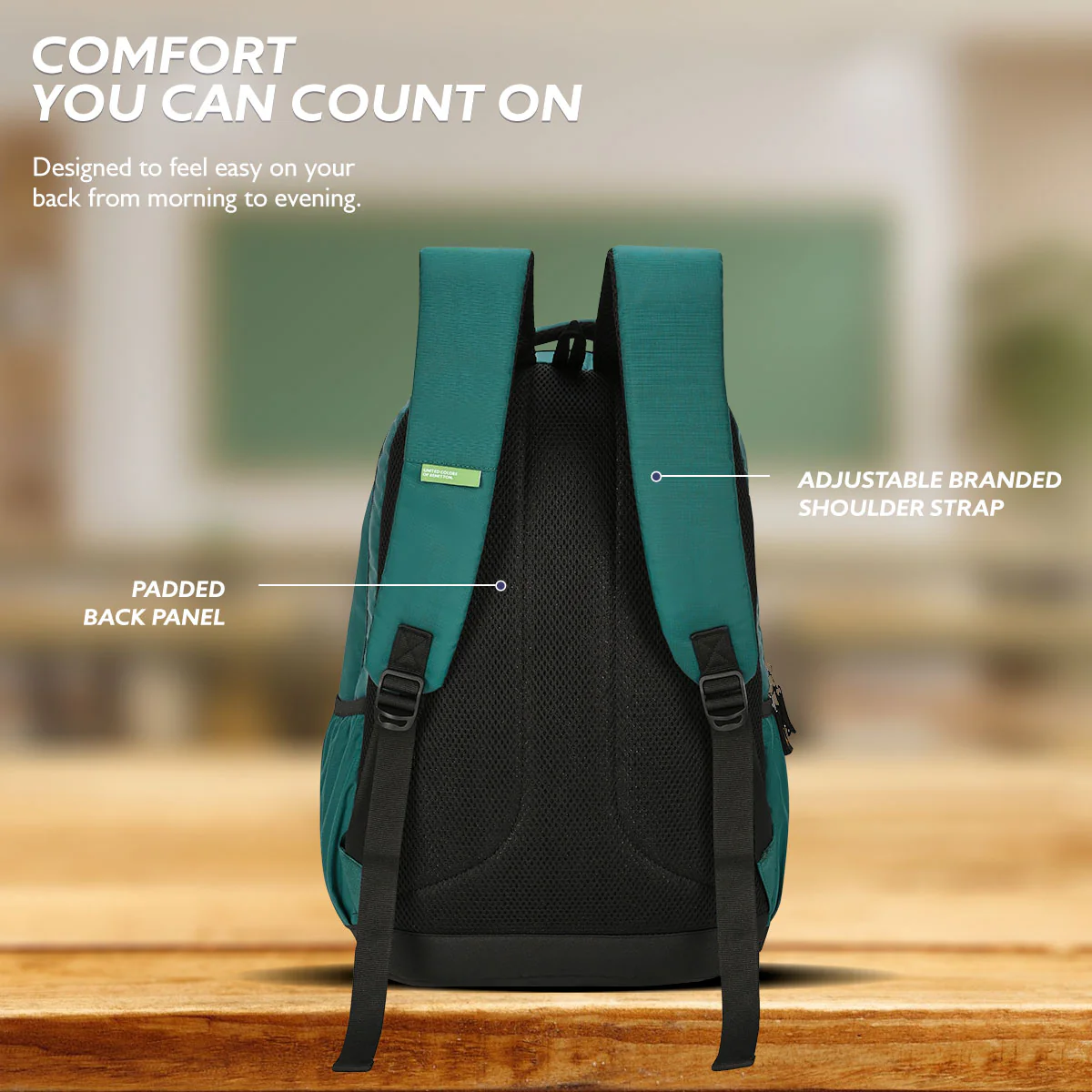 United Colors of Benetton Legend Non Laptop Backpack - Image 5