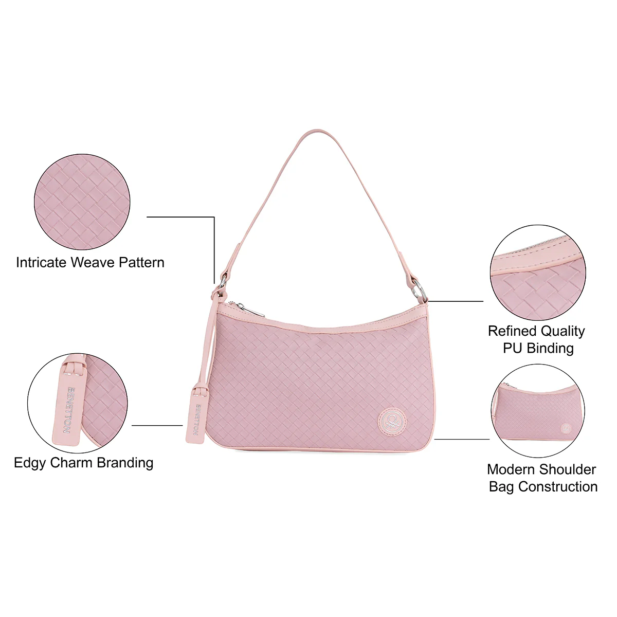 United Colors of Benetton Lia Women's Satchel - Image 7