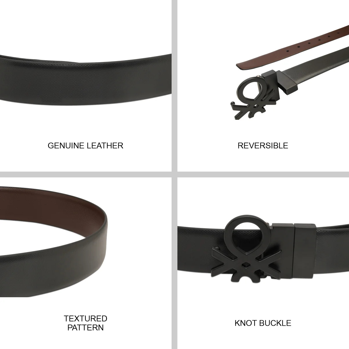 United Colors of Benetton Loring Men's Reversible Belt - Image 7