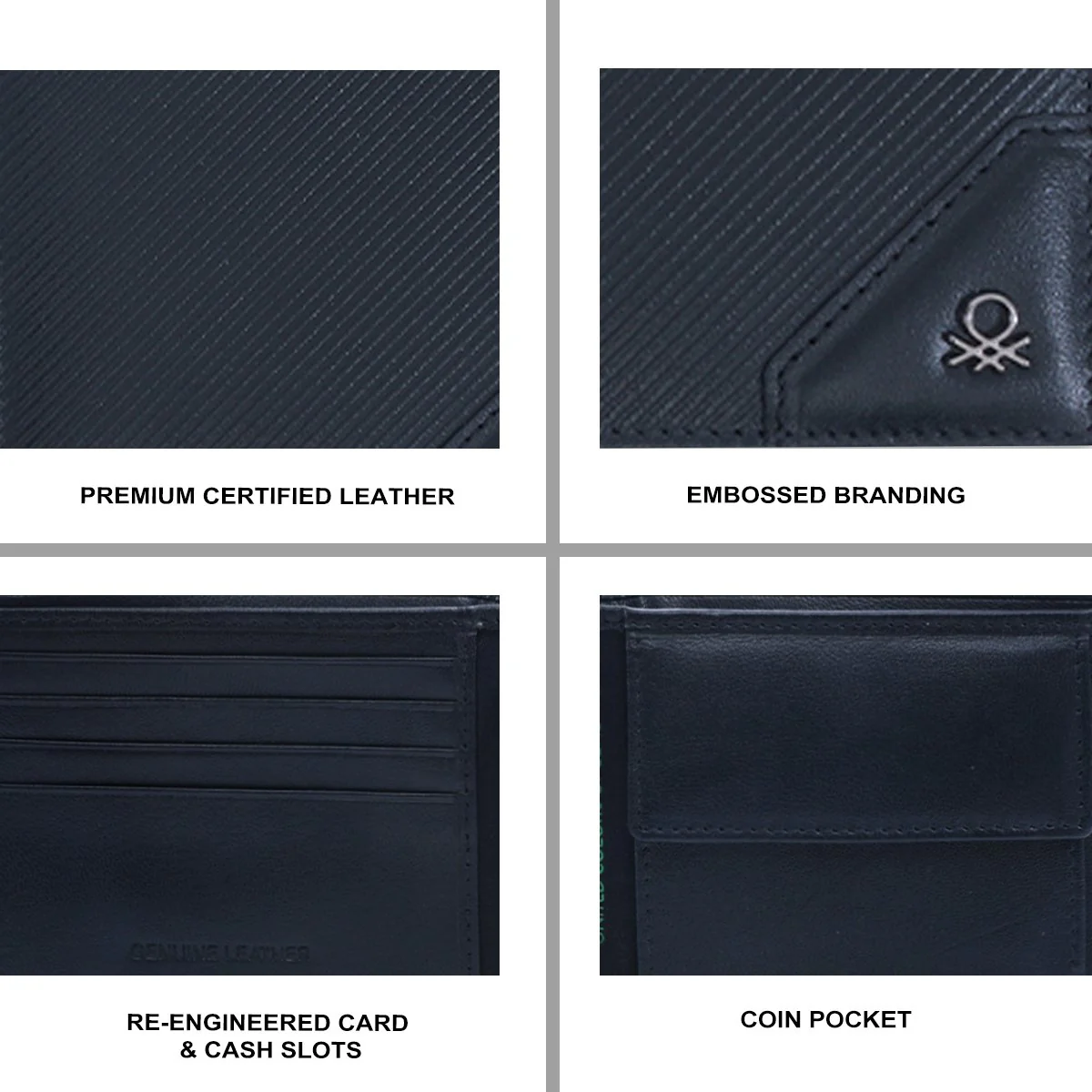 United Colors of Benetton Louth Men's Global Coin Wallet - Image 7