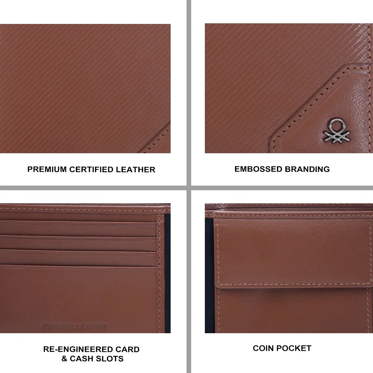 United Colors of Benetton Louth Men's Global Coin Wallet - Image 7