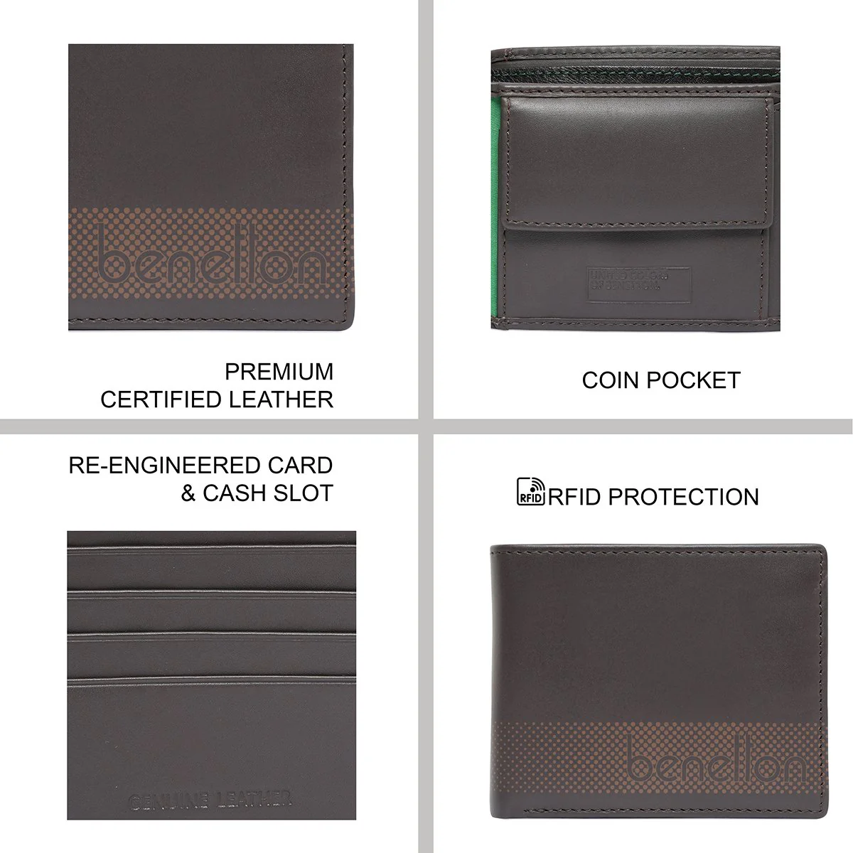 United Colors of Benetton Lucie Men's Global Coin Wallet - Image 7