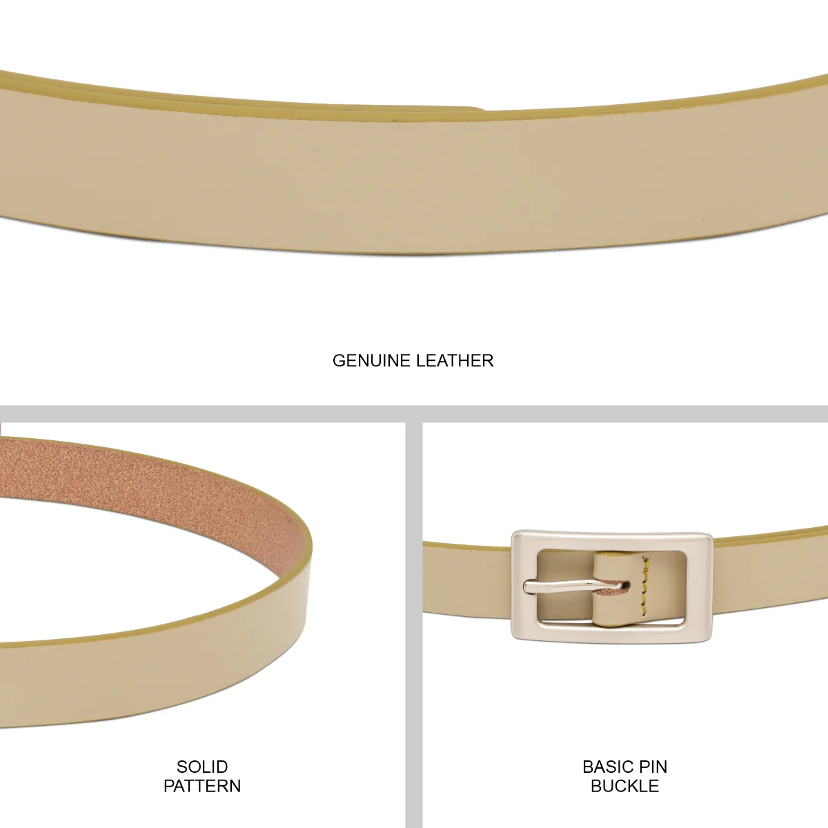 United Colors of Benetton Luna Loop Women's Non Reversible Belt - Image 5