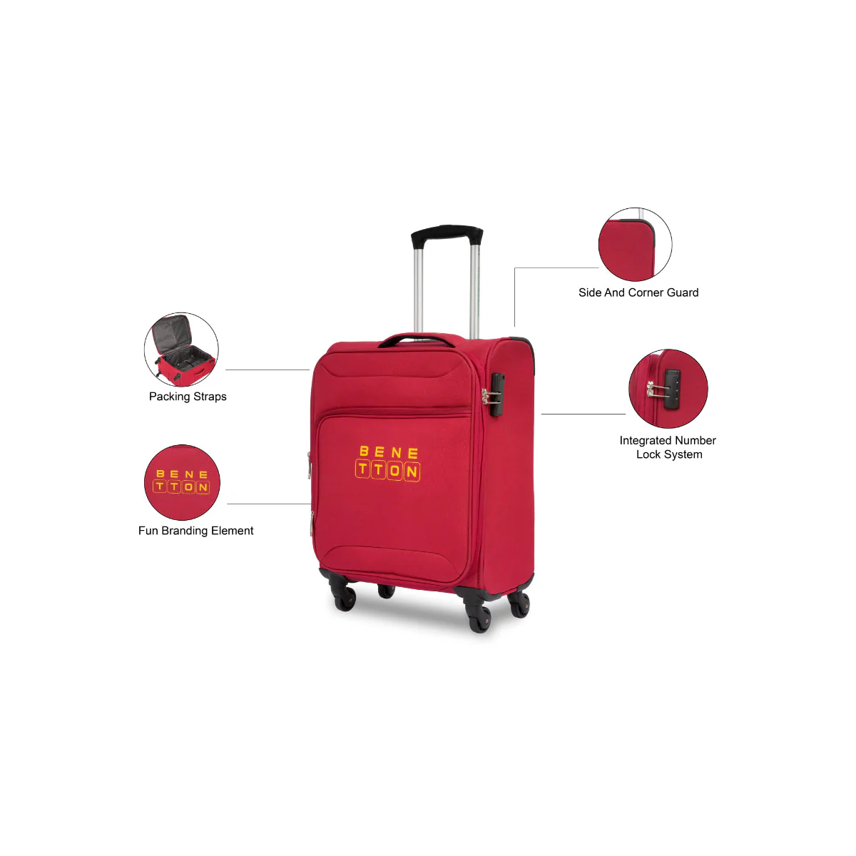 United Colors of Benetton Macau Soft Luggage - Image 4