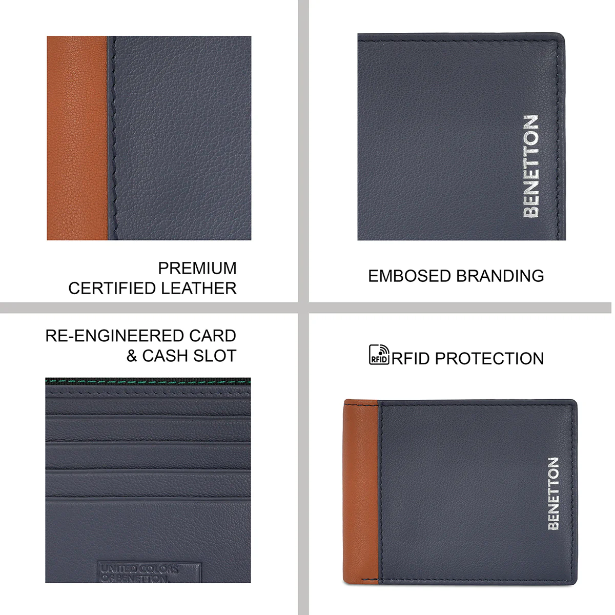United Colors of Benetton Maceo Men's Passcase Wallet - Image 5