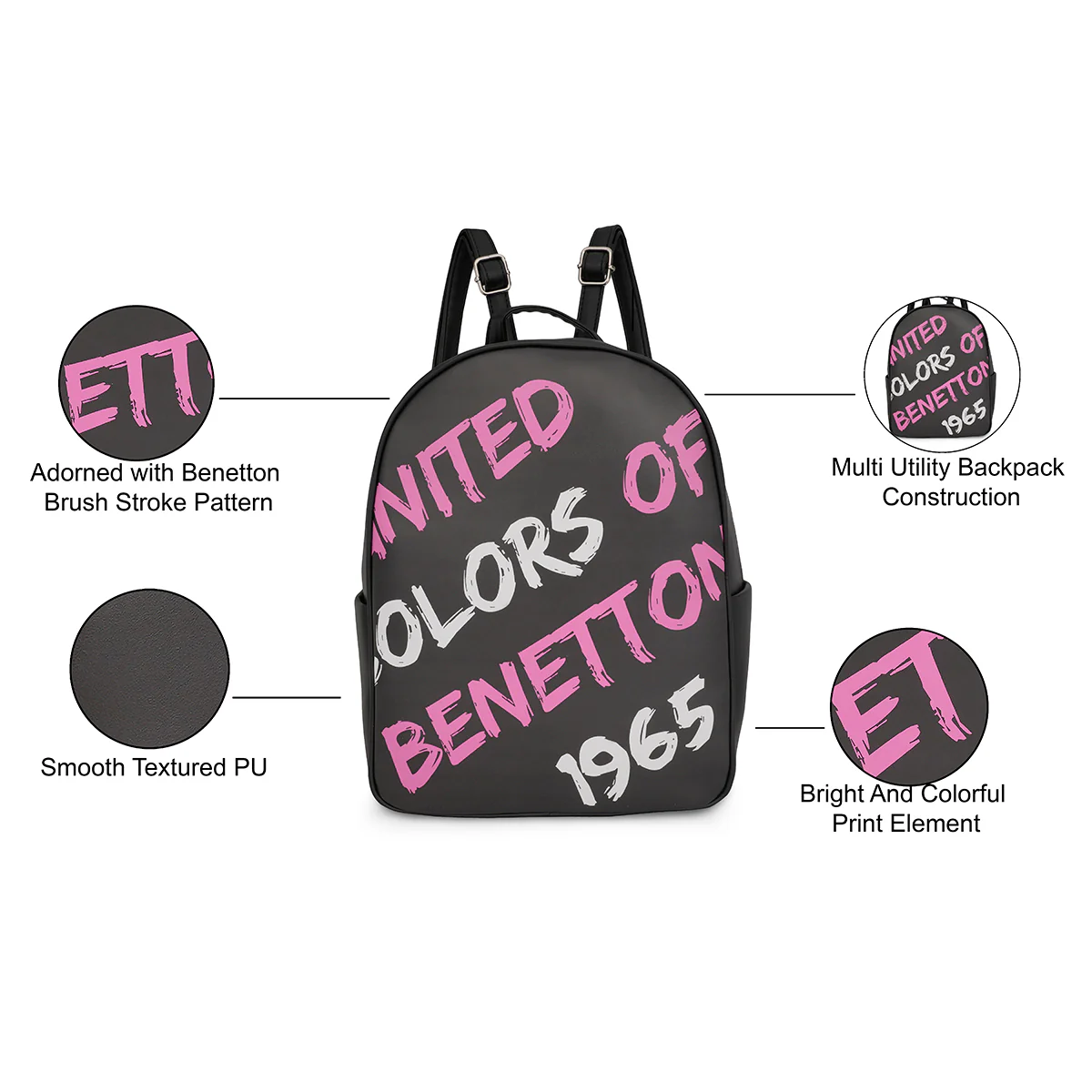 United Colors of Benetton Maren Women's Backpack - Image 4
