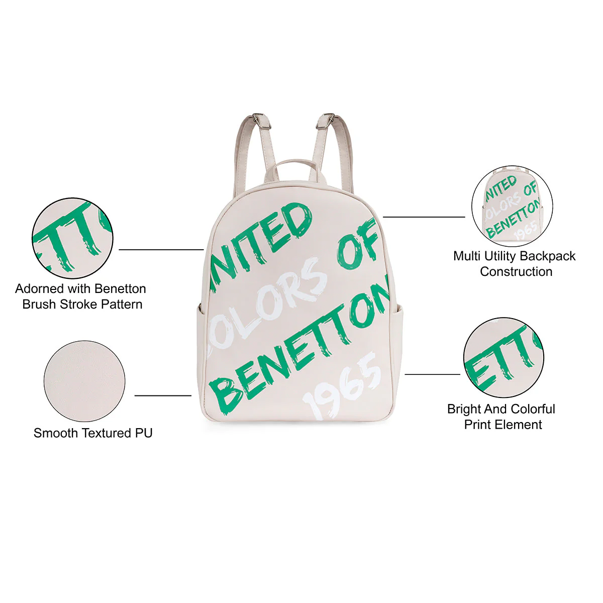 United Colors of Benetton Maren Women's Backpack - Image 4