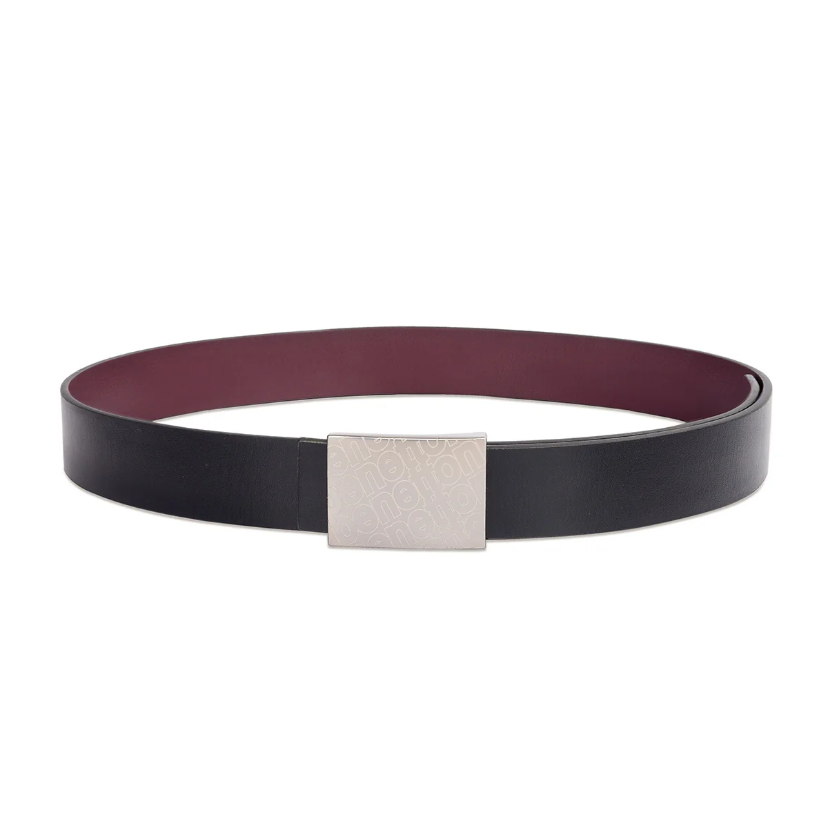 United Colors of Benetton Marone Reversible Belt - Image 2