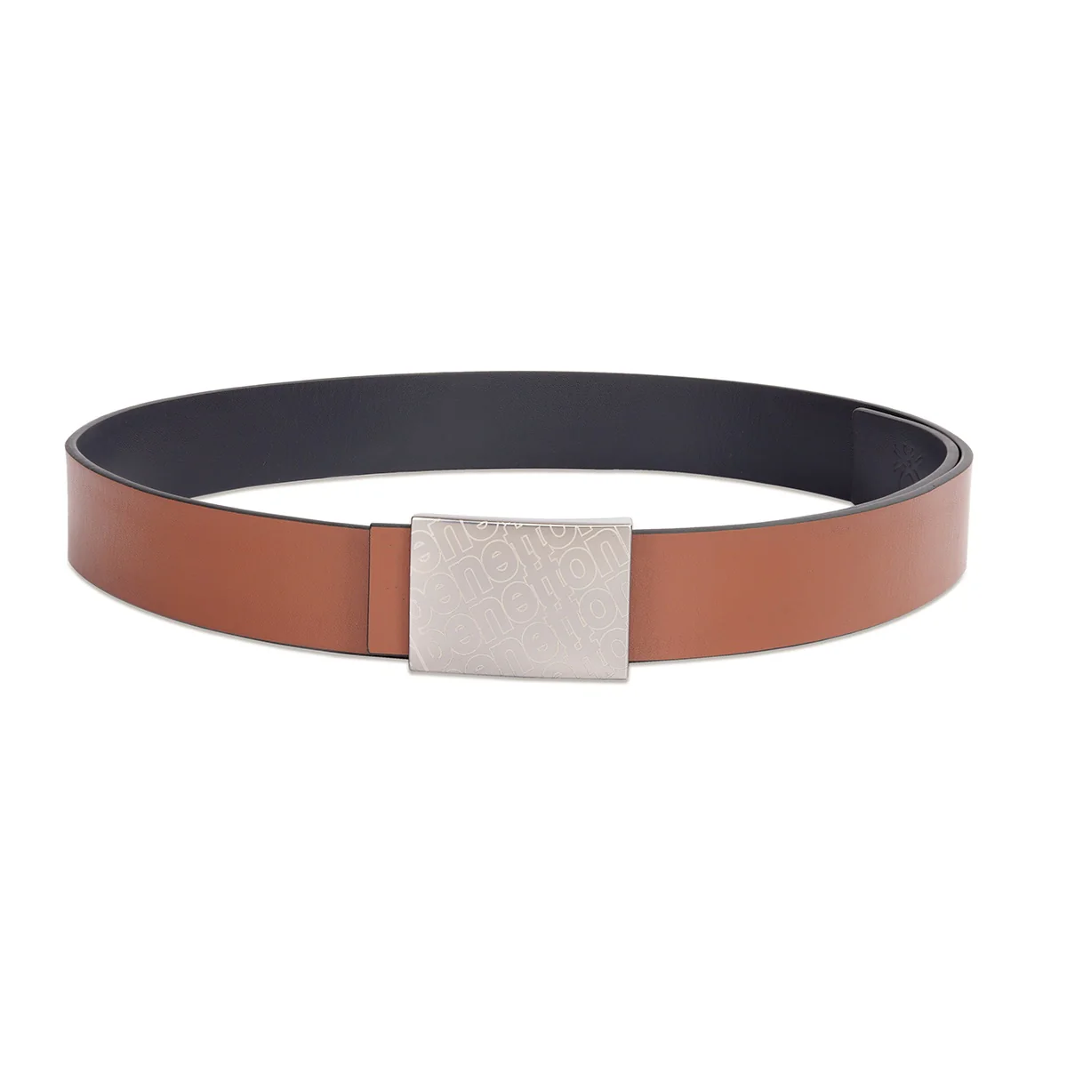 United Colors of Benetton Marone Reversible Belt - Image 2