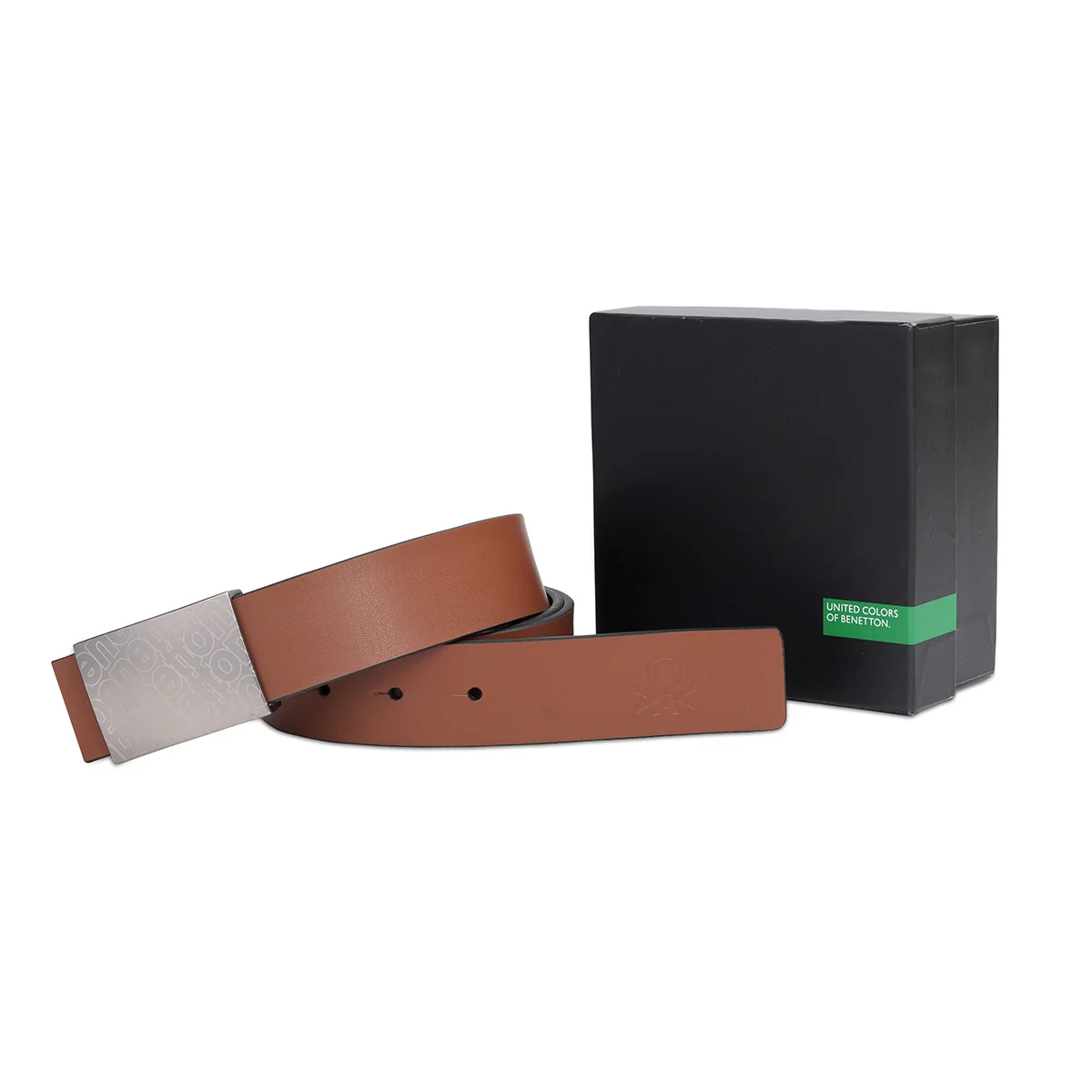 United Colors of Benetton Marone Reversible Belt - Image 7