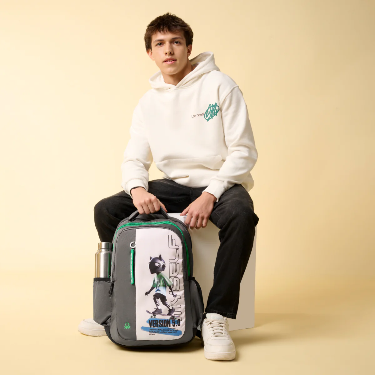 United Colors of Benetton Metaverse Non Laptop Backpack - Image 2