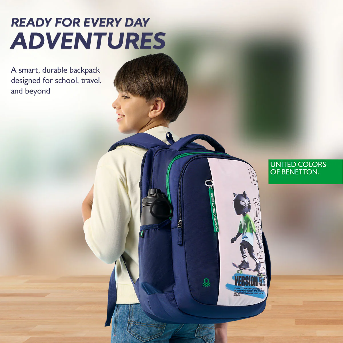 United Colors of Benetton Metaverse Non Laptop Backpack - Image 7