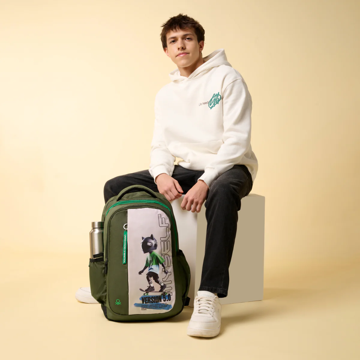 United Colors of Benetton Metaverse Non Laptop Backpack - Image 2