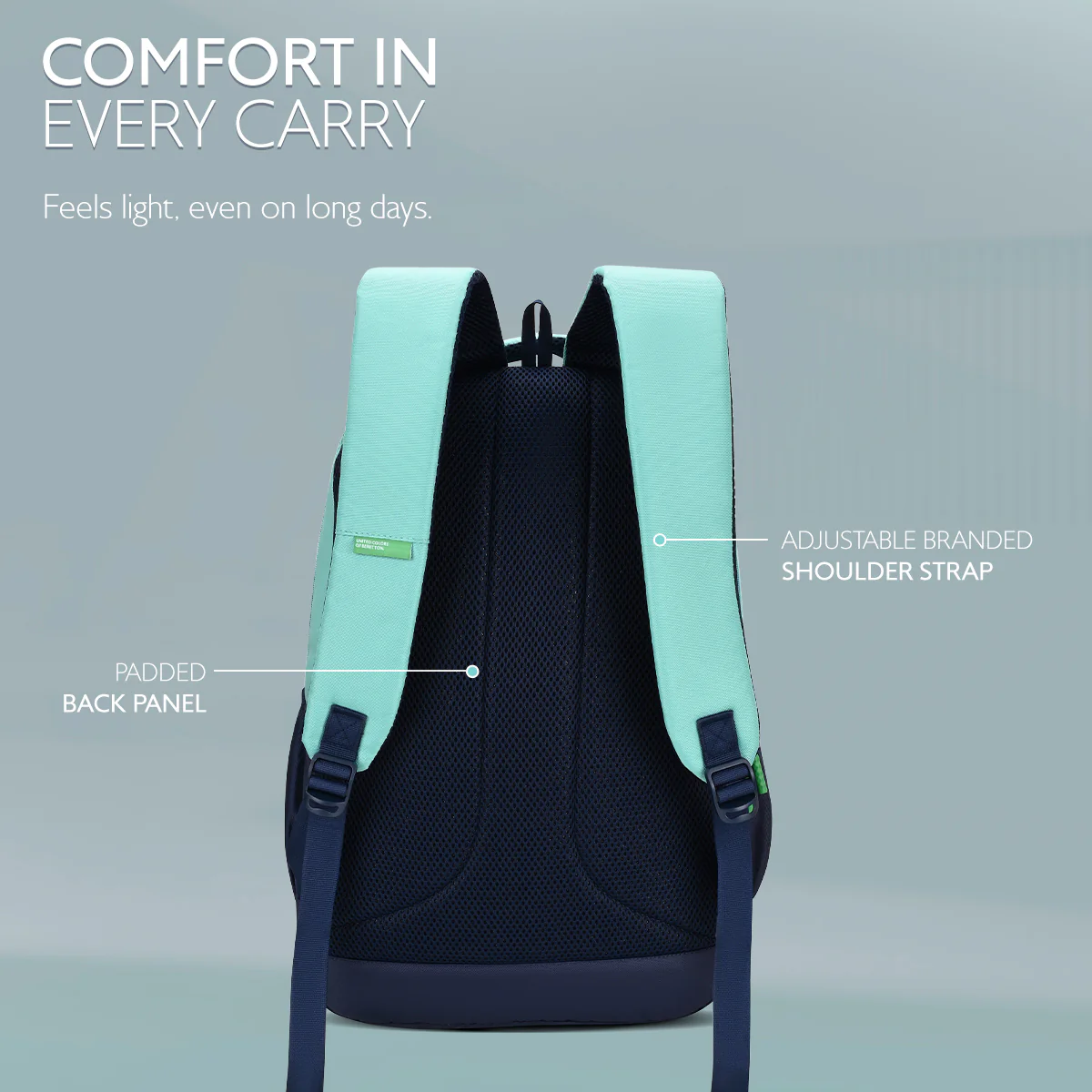 United Colors of Benetton Meteorite Non Laptop Backpack - Image 4