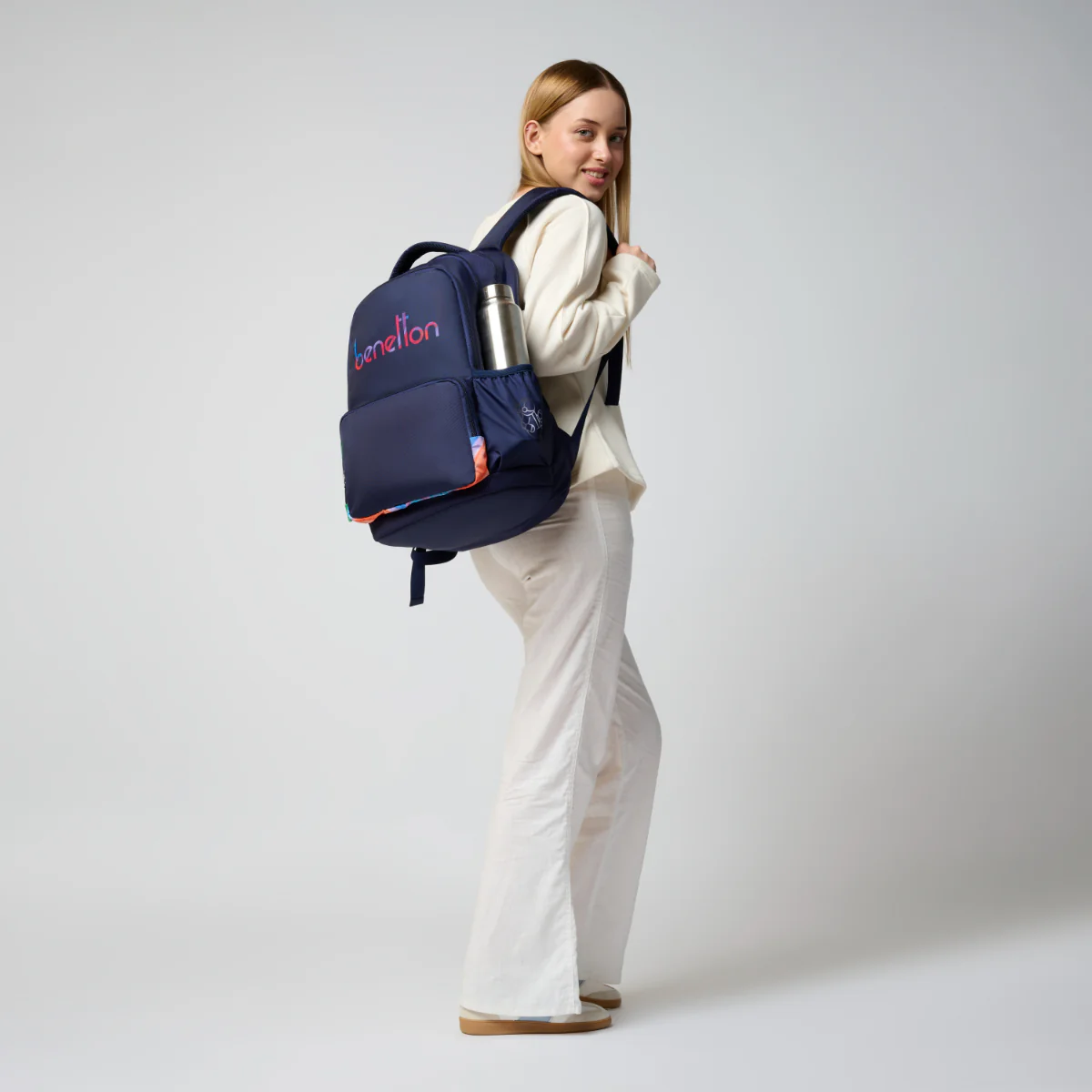 United Colors of Benetton Meteorite Non Laptop Backpack - Image 8