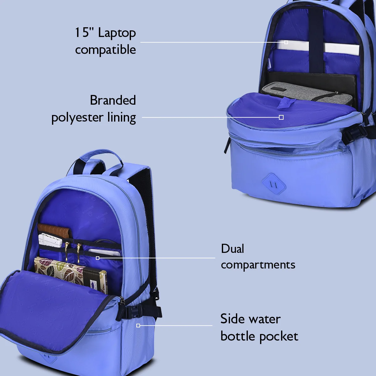 United Colors of Benetton Mono Laptop Backpack - Image 3