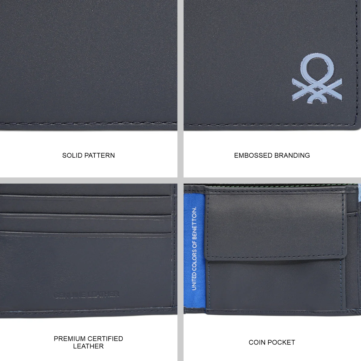 United Colors of Benetton Munro Men's Global Coin Wallet - Image 7