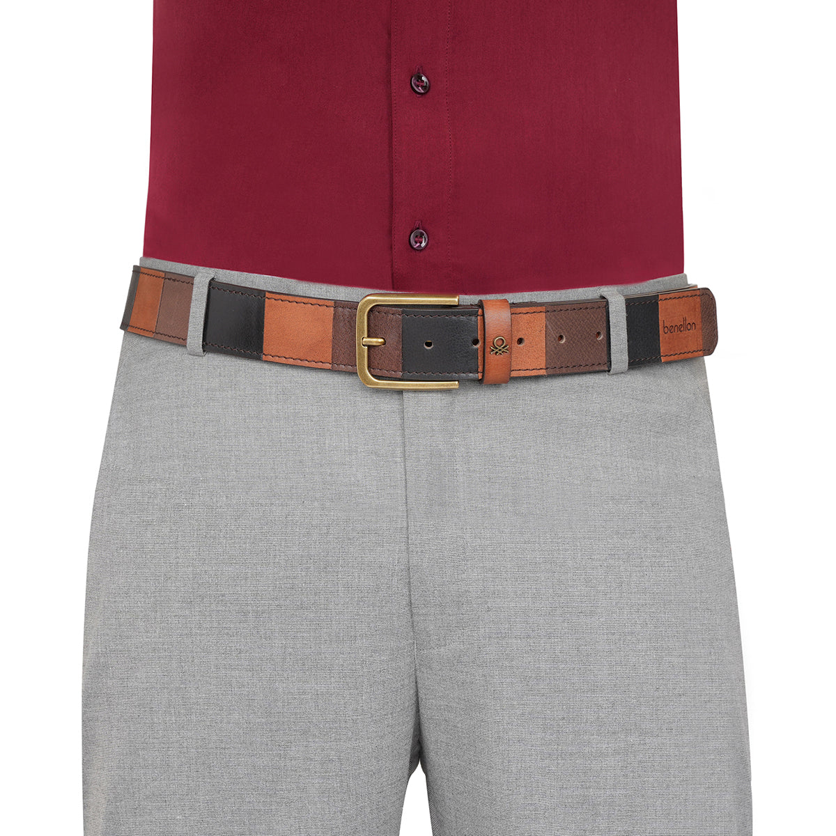 United Colors of Benetton Mystral Men's Non Reversible Belt - Image 6