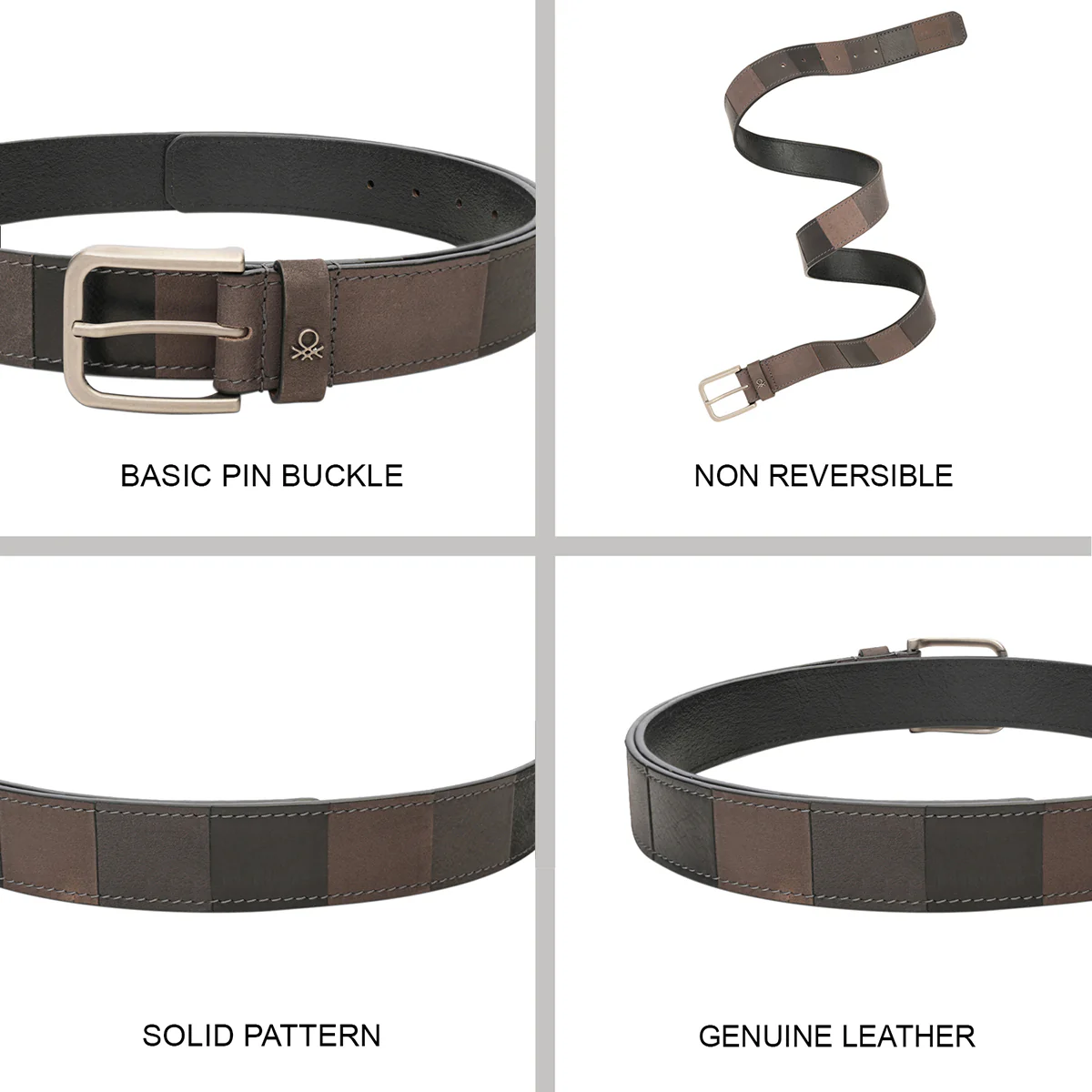 United Colors of Benetton Mystral Men's Non Reversible Belt - Image 8