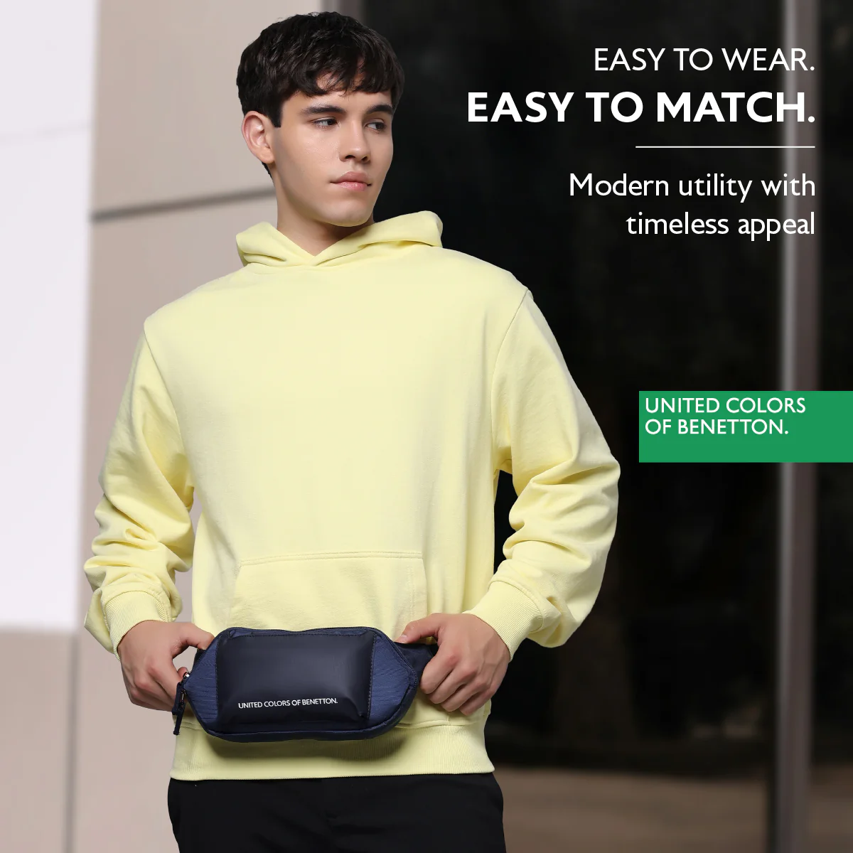 United Colors of Benetton Noir Waist Pouch - Image 6