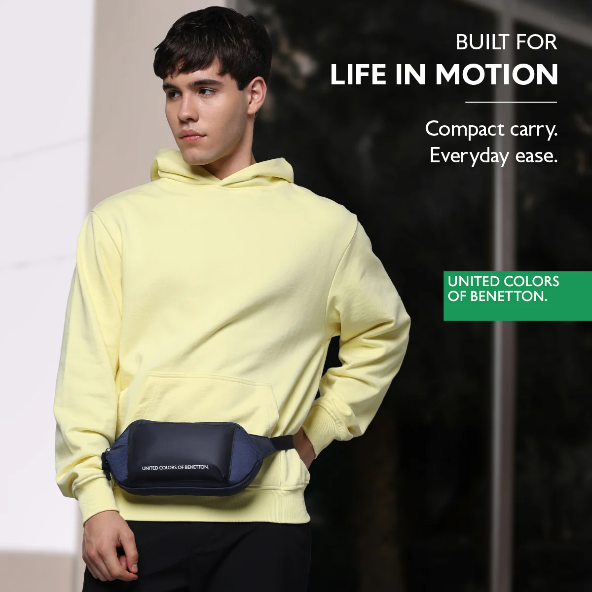 United Colors of Benetton Noir Waist Pouch - Image 7