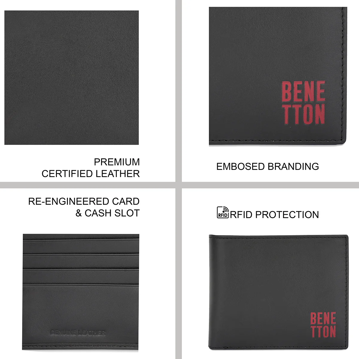 United Colors of Benetton Octavio Men's Global Coin Wallet - Image 4