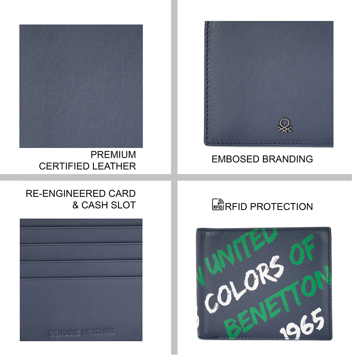 United Colors of Benetton Olson Men's Global Coin Wallet - Image 4