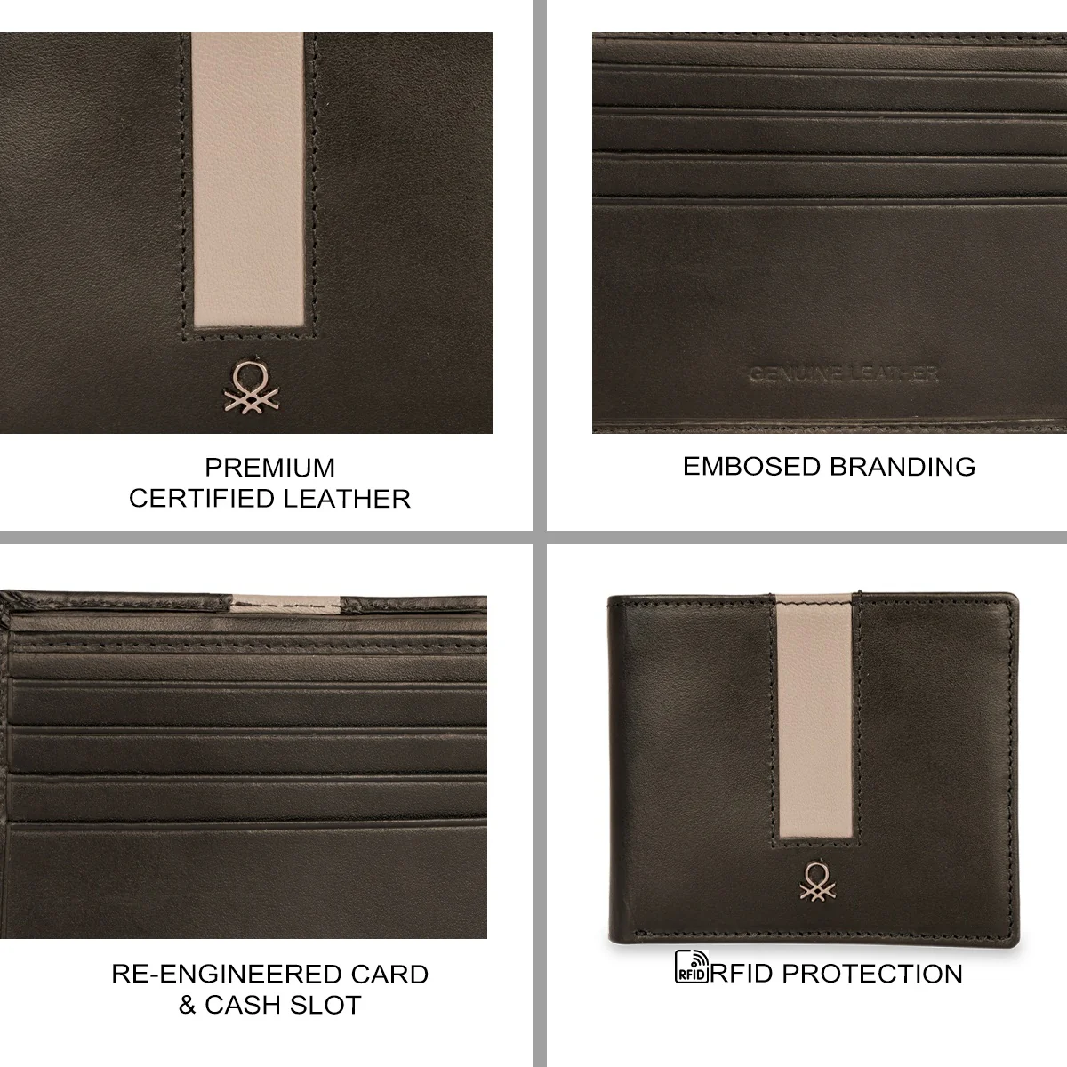 United Colors of Benetton Olten Men's Slimfold Wallet - Image 7