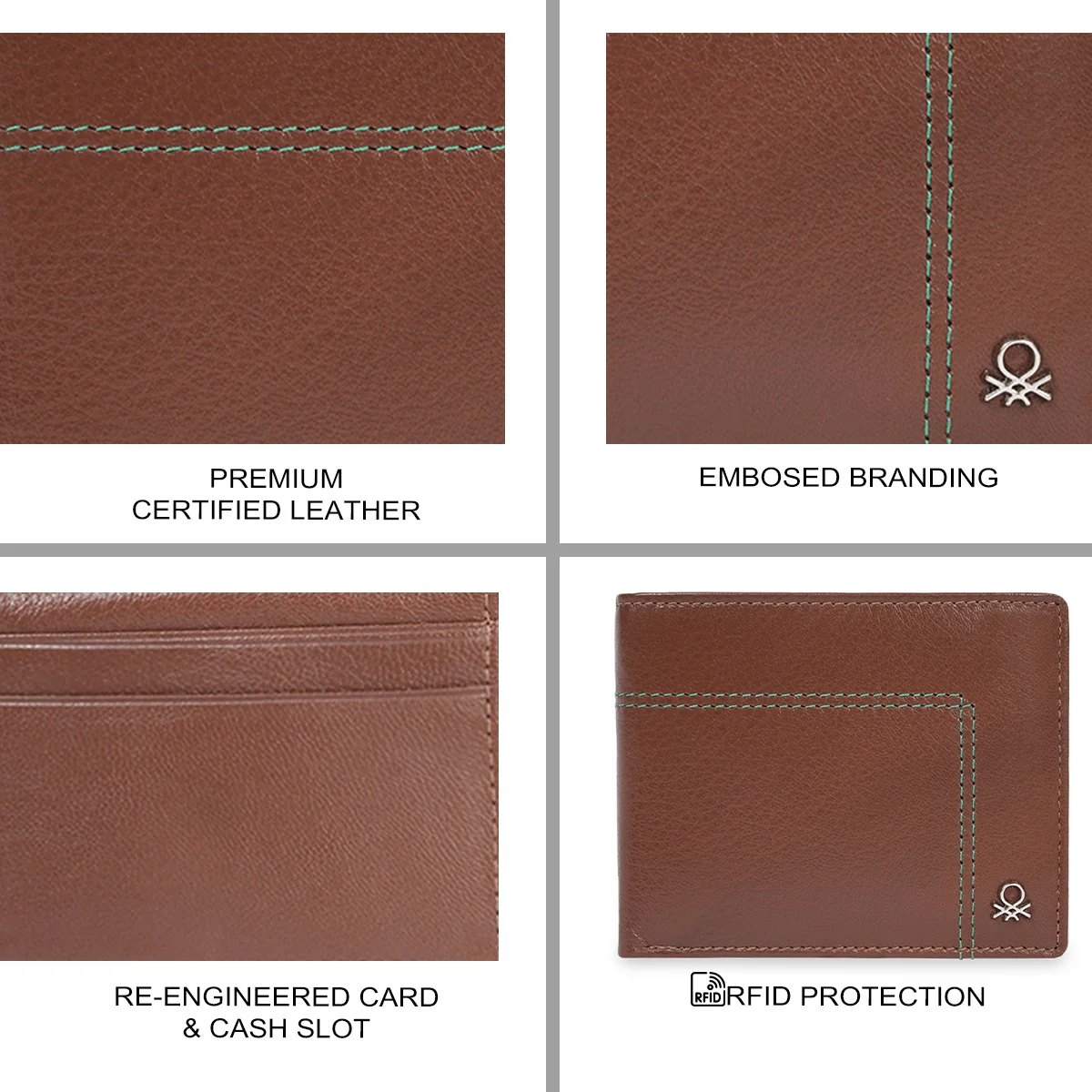 United Colors of Benetton Onex Men's Passcase Wallet - Image 7