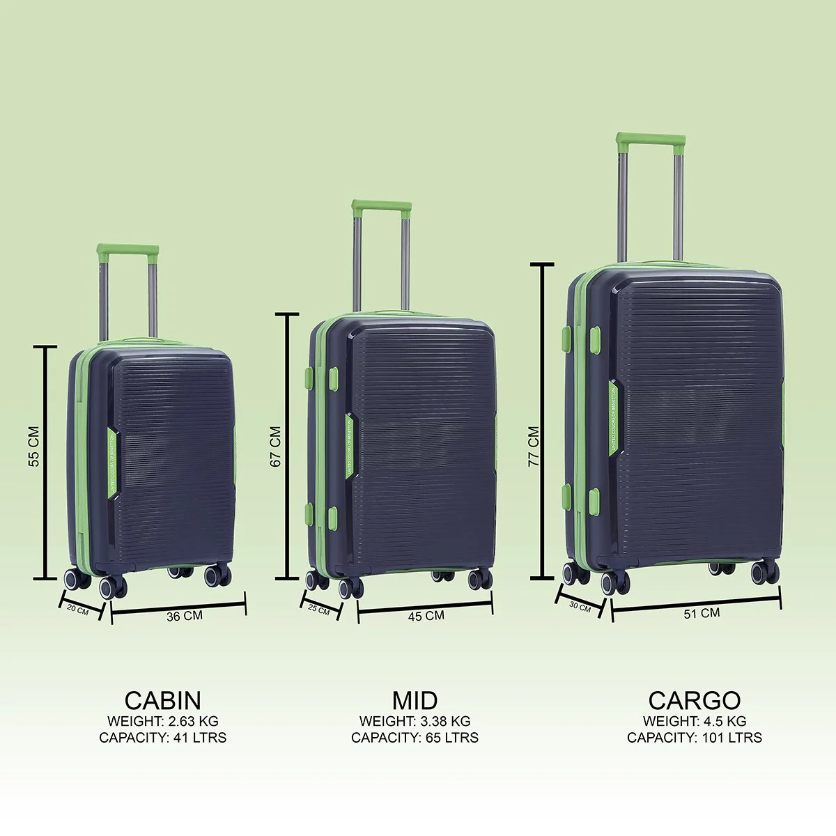 United Colors of Benetton Opal Hard Luggage - Image 10