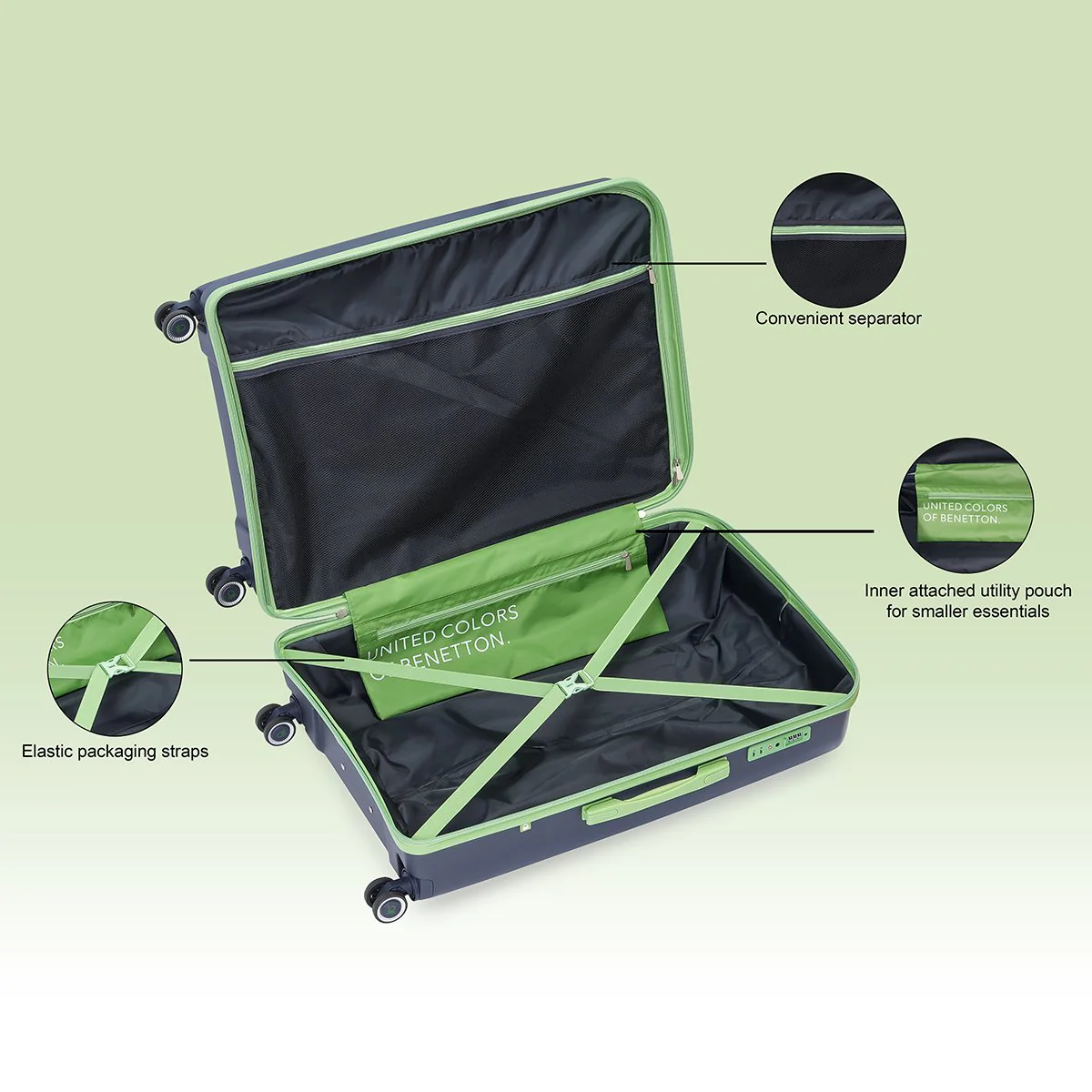 United Colors of Benetton Opal Hard Luggage - Image 31