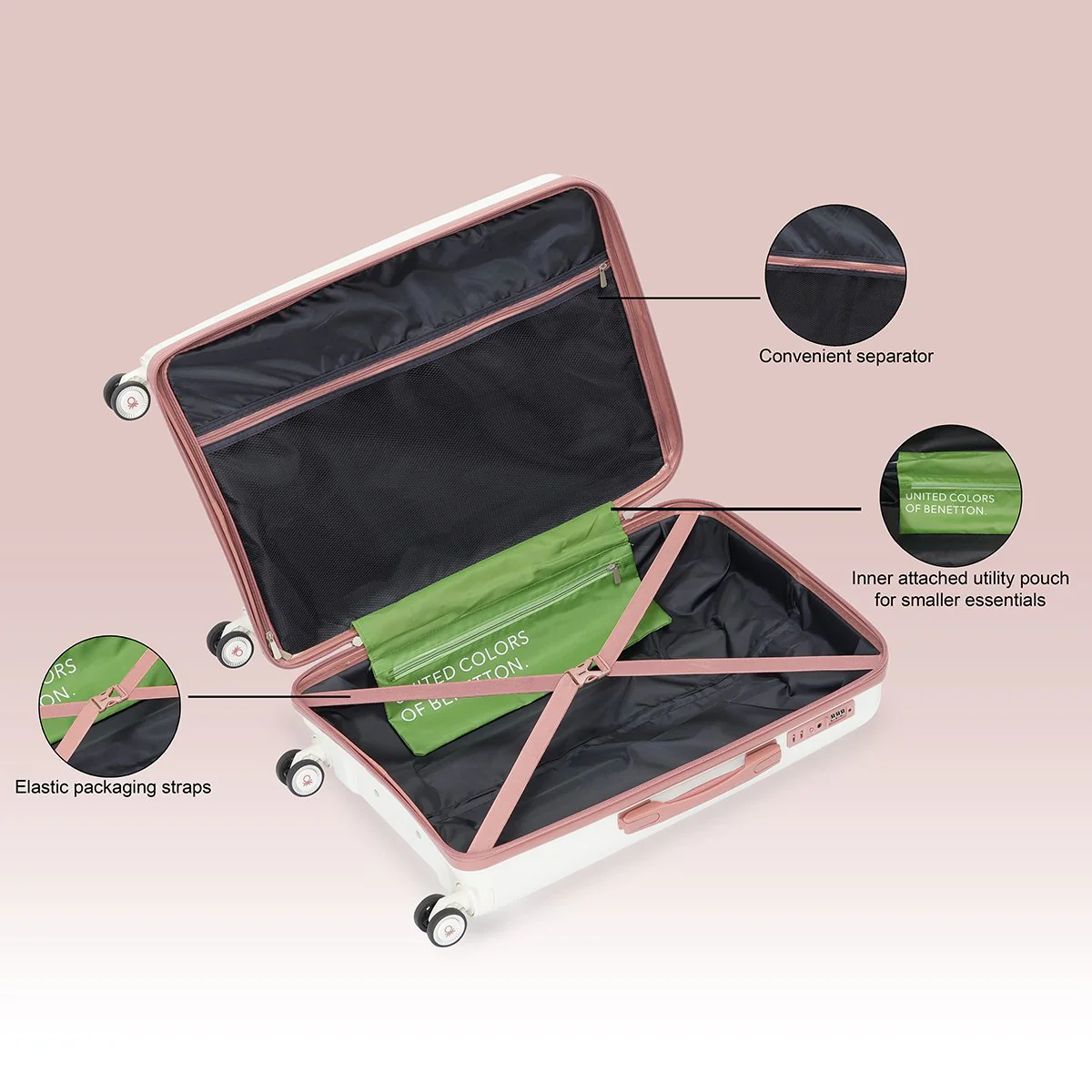 United Colors of Benetton Opal Hard Luggage - Image 20