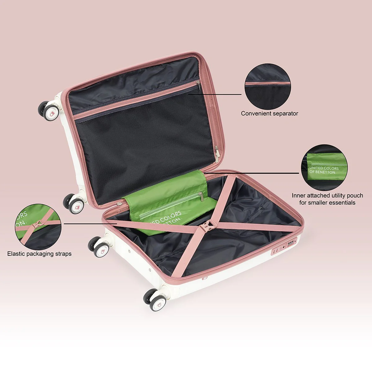 United Colors of Benetton Opal Hard Luggage - Image 8