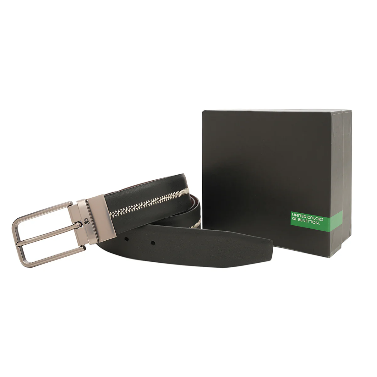 United Colors of Benetton Orivane Men's Reversible Belt - Image 7