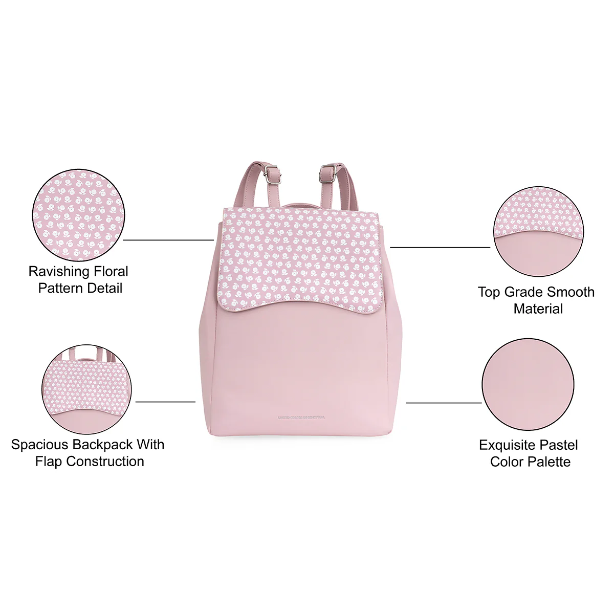 United Colors of Benetton Paisley Women's Backpack - Image 4