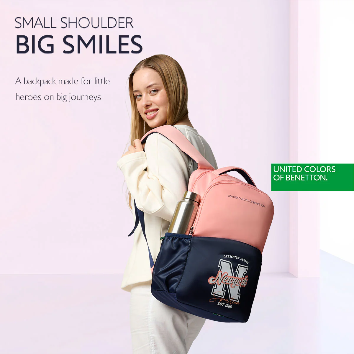 United Colors of Benetton Petro Non Laptop Backpack - Image 7